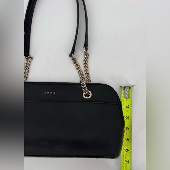 Dkny Bryant Black Leather Medium Satchel - Picture 3 of 9